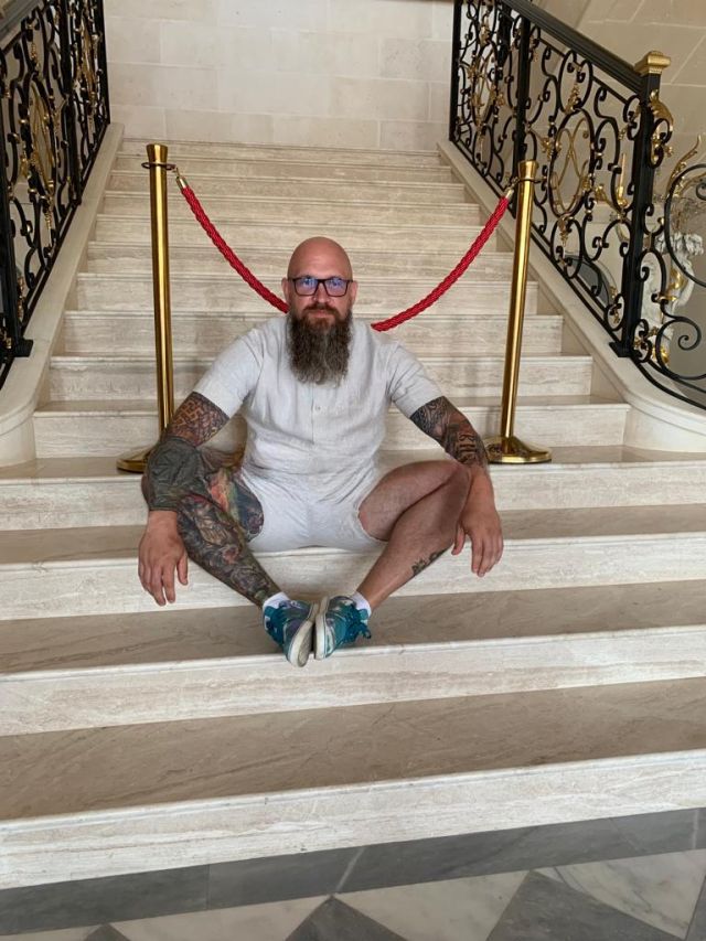 Мужчина Серый кусь Фотография 